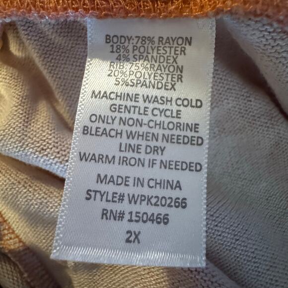 Market & Spruce Tie Dye Jogger Pants Coral Pull-On Women’s 2X NWT - Picture 8 of 9